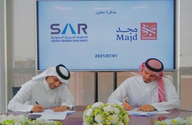 Memorandum of cooperation was signed between Majd Investment Company and Saudi Railways - SAR
